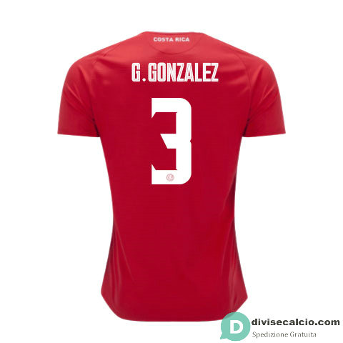 Maglia Costa Rica Gara Home 3#G.GONZALEZ 2018