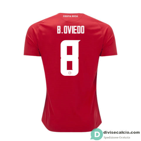 Maglia Costa Rica Gara Home 8#B.OVIEDO 2018