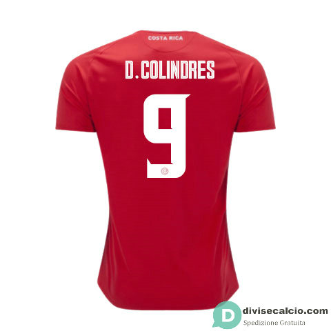 Maglia Costa Rica Gara Home 9#D.COLINDRES 2018