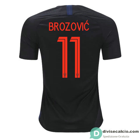 Maglia Croazia Gara Away 11#BROZOVIC 2018