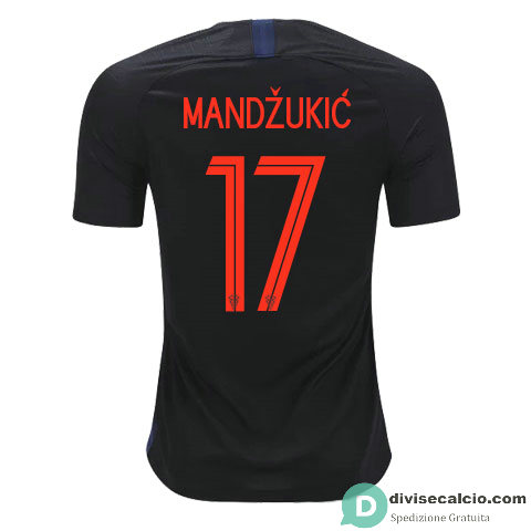 Maglia Croazia Gara Away 17#MANDZUKIC 2018