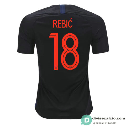 Maglia Croazia Gara Away 18#REBIC 2018