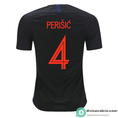 Maglia Croazia Gara Away 4#PERISIC 2018