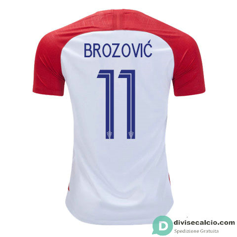 Maglia Croazia Gara Home 11#BROZOVIC 2018