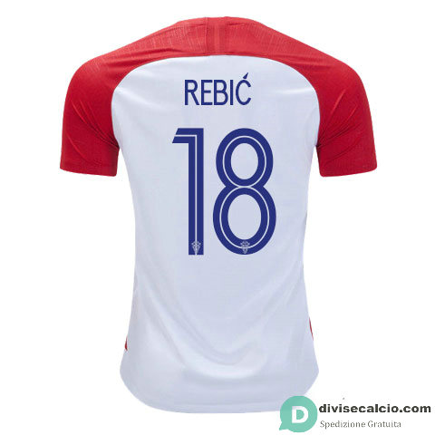 Maglia Croazia Gara Home 18#REBIC 2018