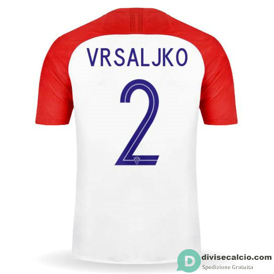 Maglia Croazia Gara Home 2#VRSALJKO 2018