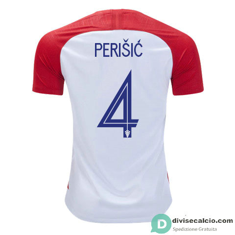 Maglia Croazia Gara Home 4#PERISIC 2018