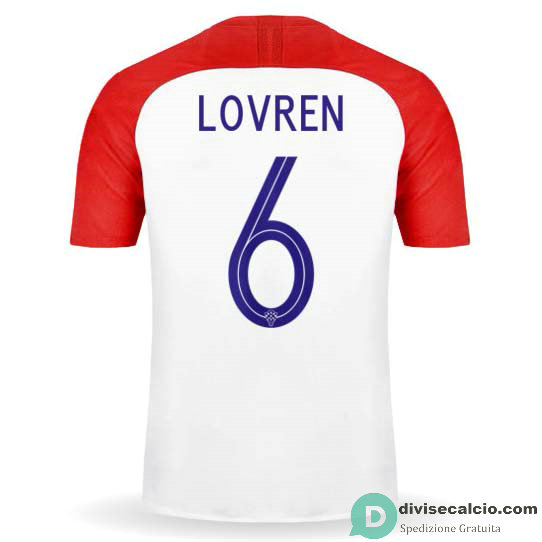 Maglia Croazia Gara Home 6#LOVREN 2018