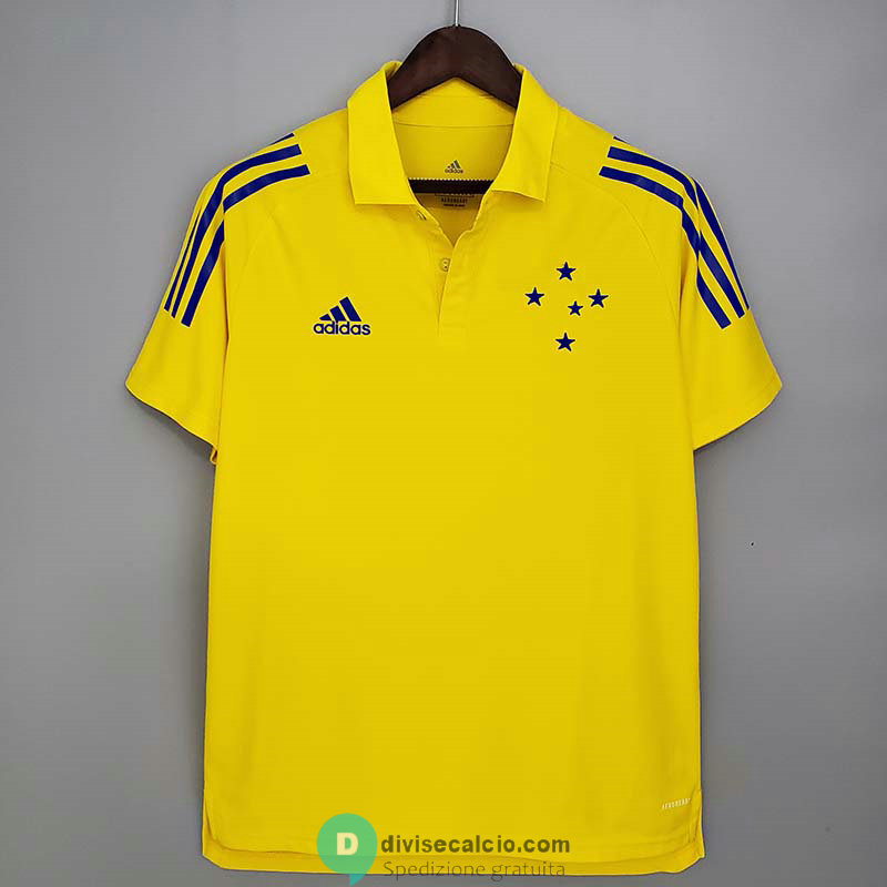 Maglia Cruzeiro Polo Yellow 2021/2022