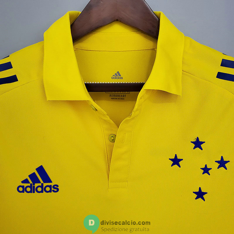 Maglia Cruzeiro Polo Yellow 2021/2022