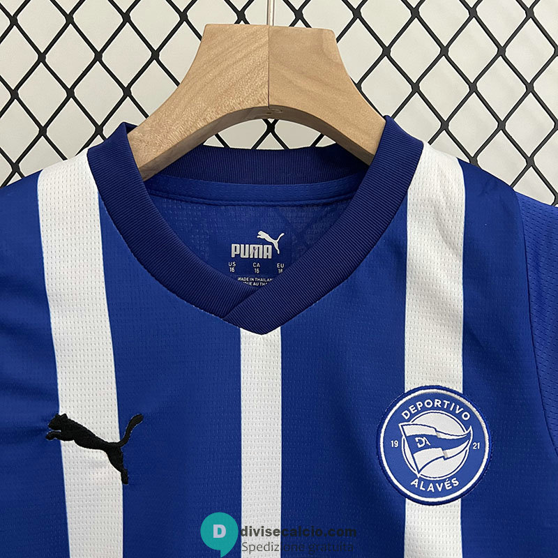 Maglia Deportivo Alaves Bambino Gara Home 2023/2024