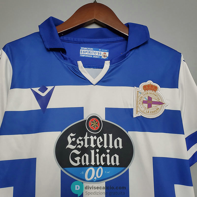 Maglia Deportivo La Coruna Bambino Gara Home 2020/2021