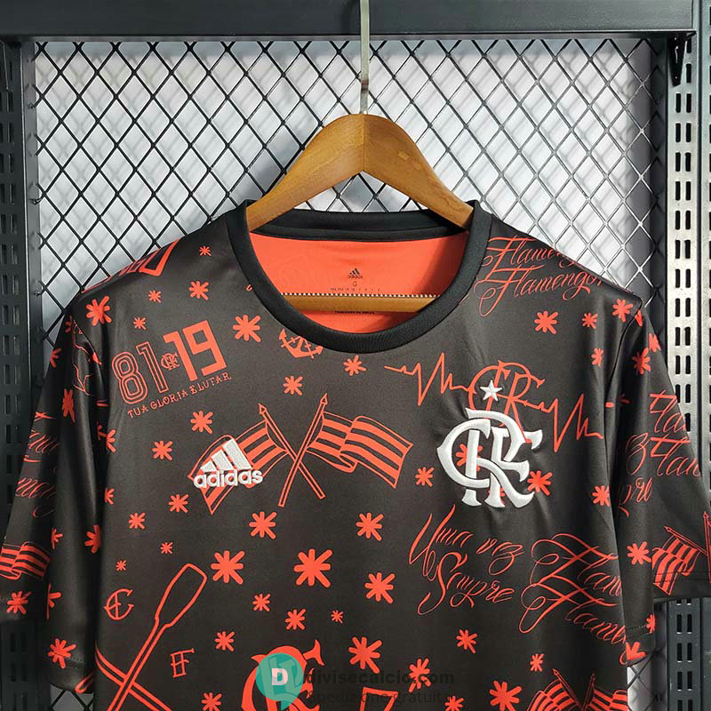 Maglia Flamengo Pre Match Black Red 2022/2023