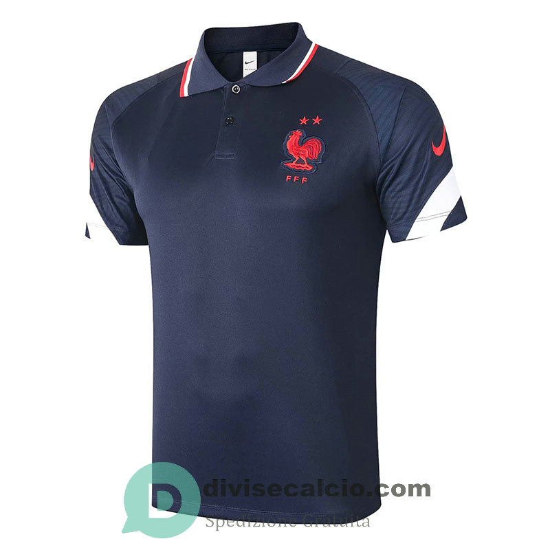 Maglia Francia Polo Navy 2020/2021