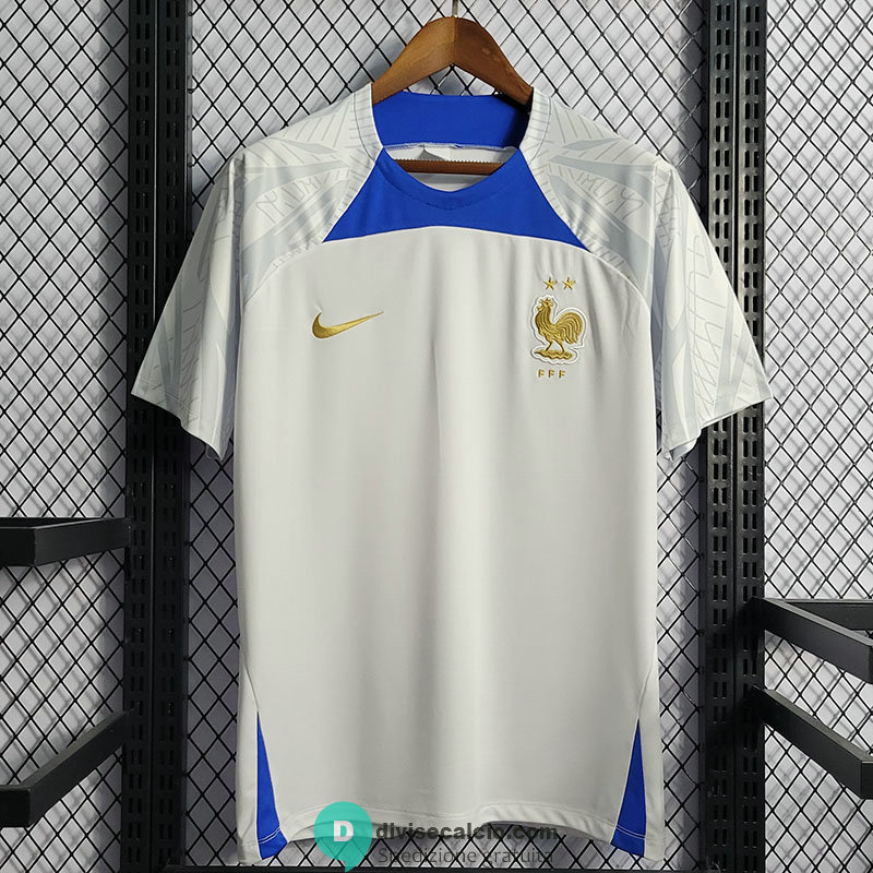 Maglia Francia Training Suit White I 2022/2023