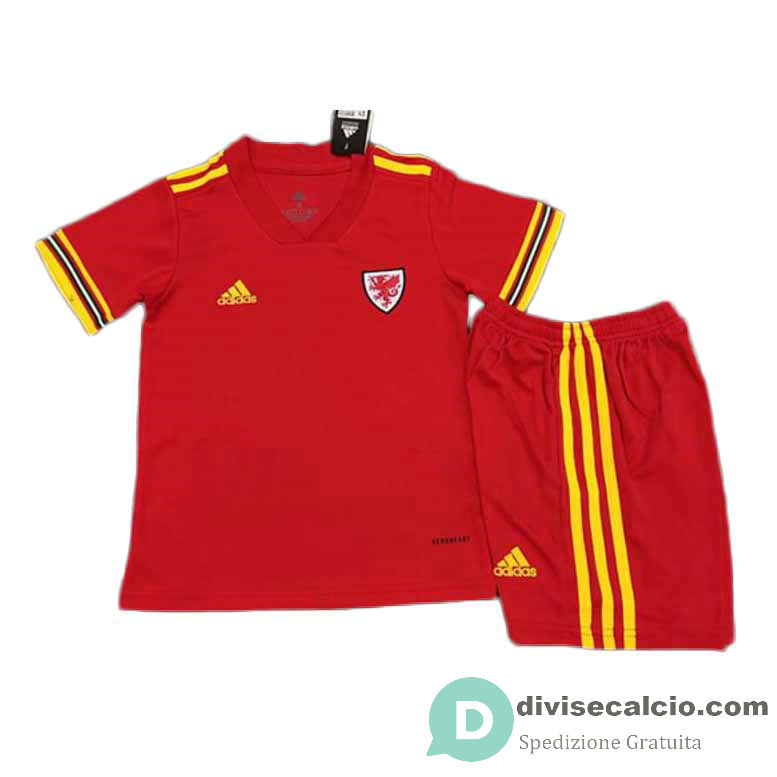 Maglia Galles Euro Bambino Gara Home 2020