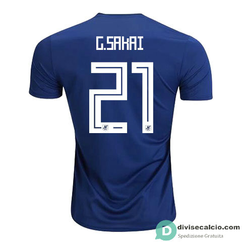 Maglia Giappone Gara Home 21#G.SAKAI 2018