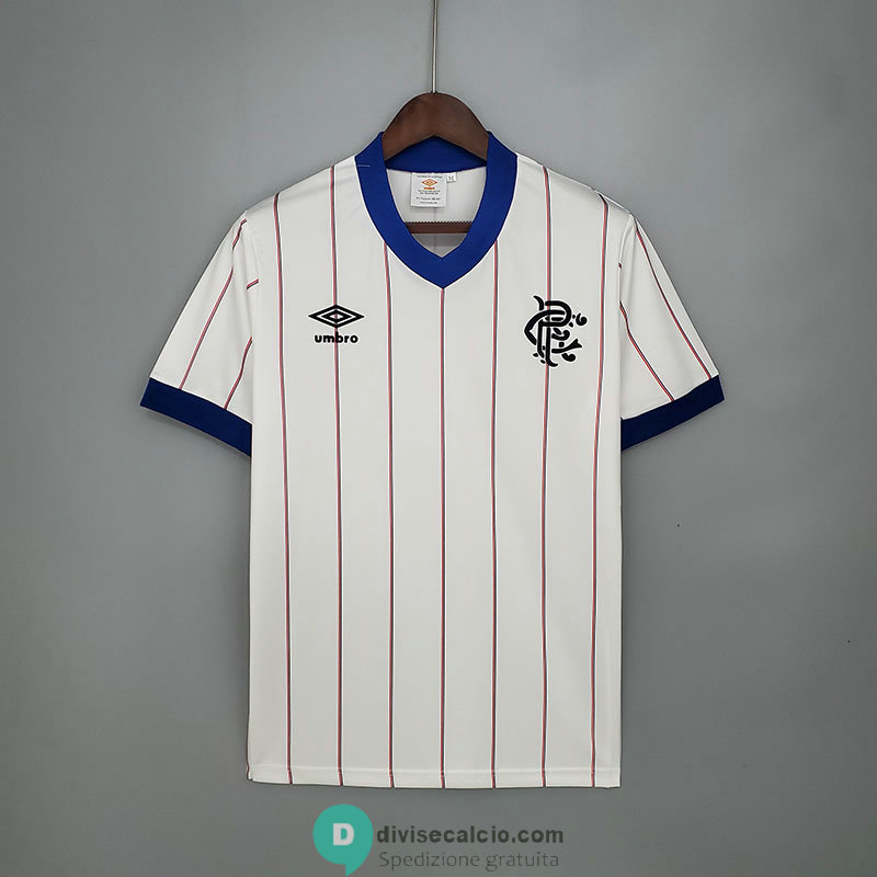 Maglia Glasgow Rangers Retro Gara Away 1982/1983