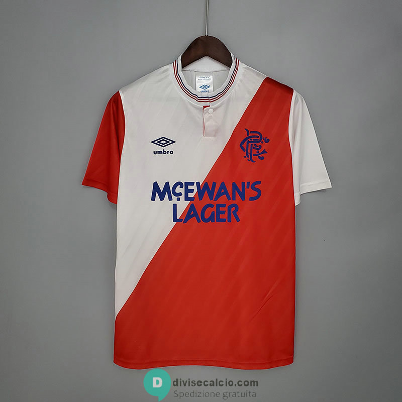 Maglia Glasgow Rangers Retro Gara Away 1987/1988