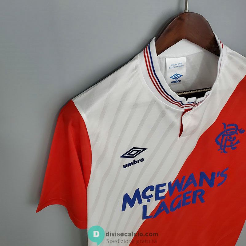 Maglia Glasgow Rangers Retro Gara Away 1987/1988