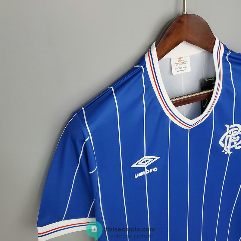 Maglia Glasgow Rangers Retro Gara Home 1982/1983