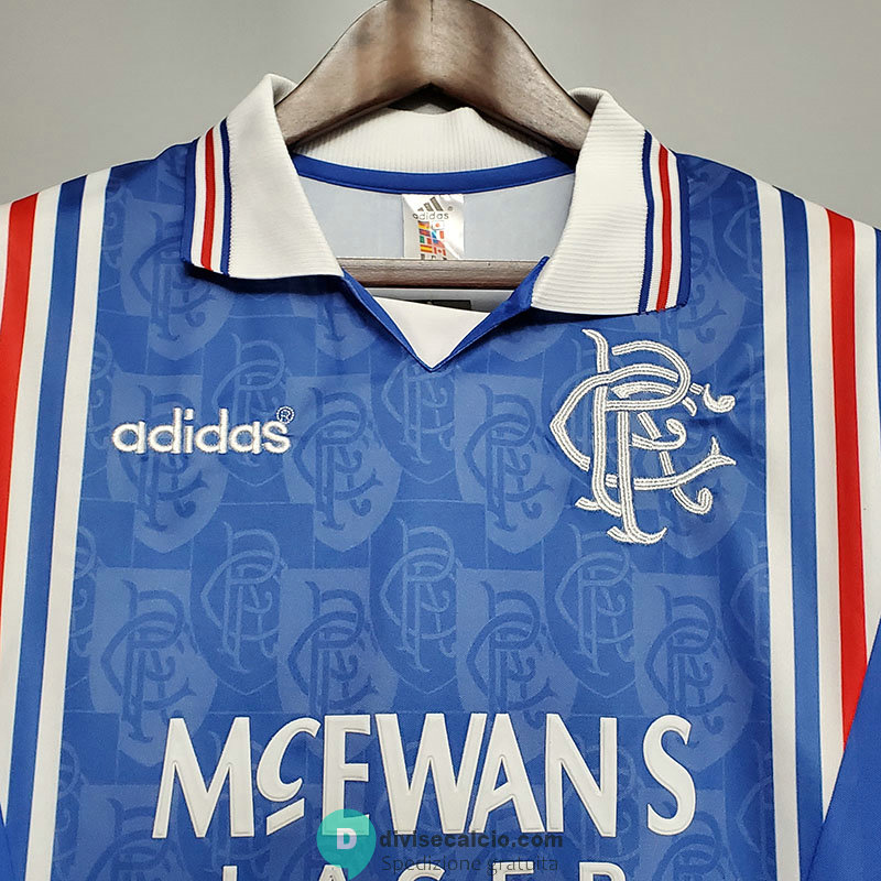 Maglia Glasgow Rangers Retro Gara Home 1996/1997