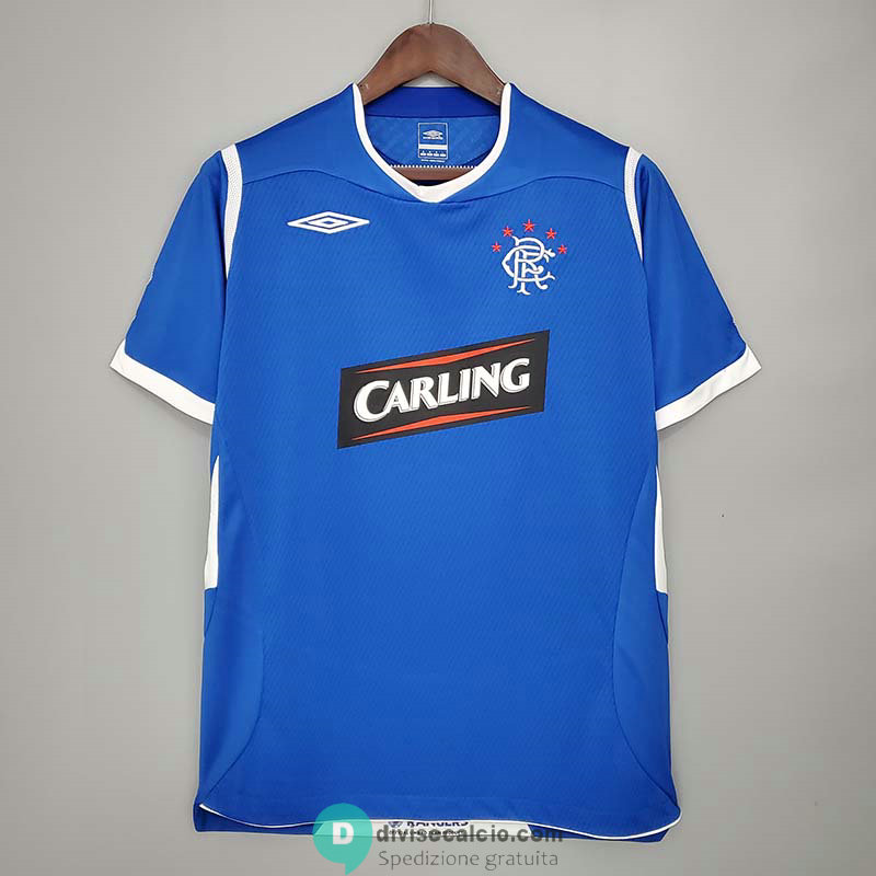 Maglia Glasgow Rangers Retro Gara Home 2008/2009