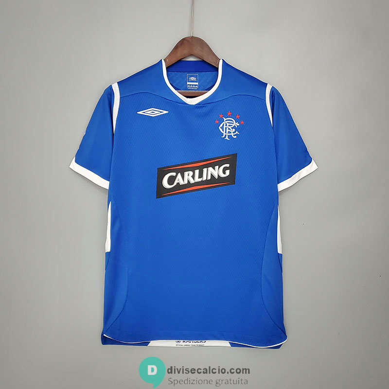 Maglia Glasgow Rangers Retro Gara Home 2008/2009