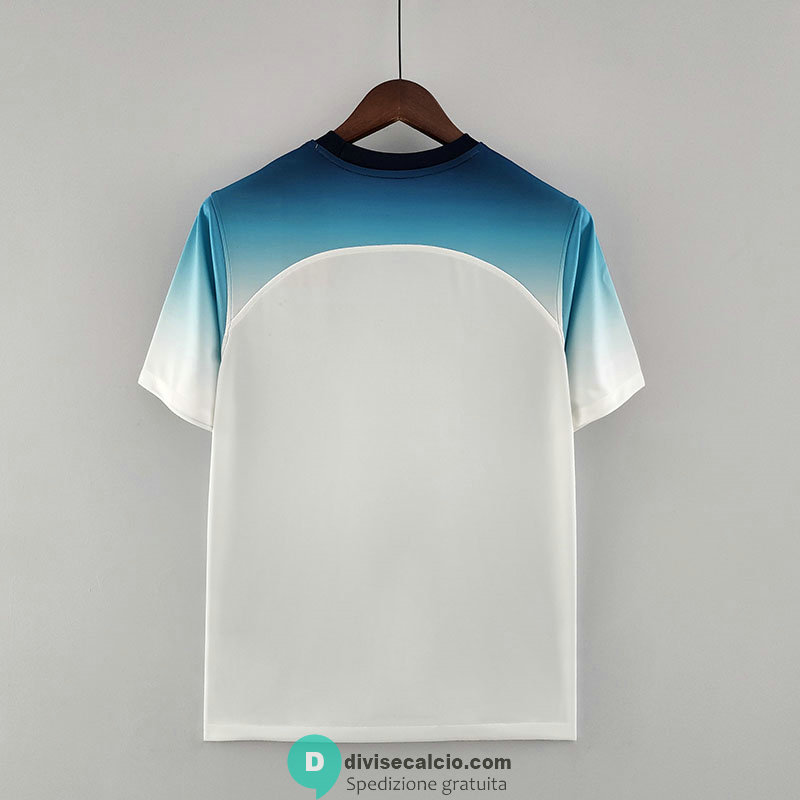 Maglia Inghilterra White Blue 2022/2023