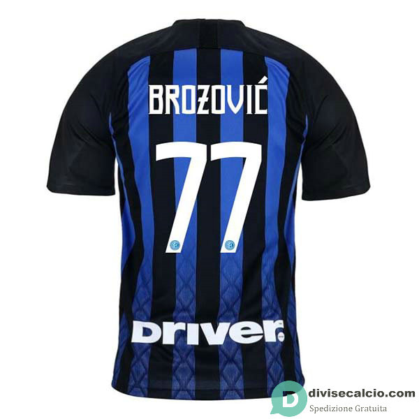 Maglia Inter Milan Gara Home 77#BROZOVIC 2018-2019