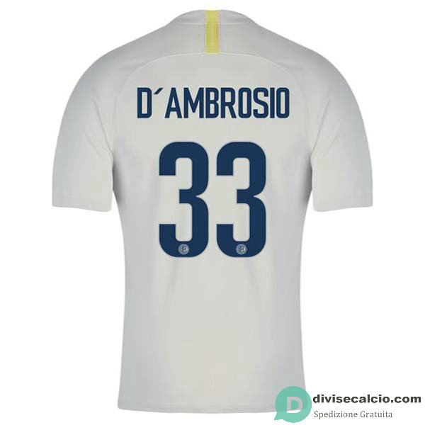 Maglia Inter Milan Gara Third 33#DAMBROSIO 2018-2019
