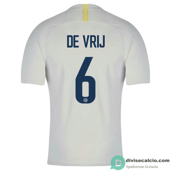 Maglia Inter Milan Gara Third 6#DE VRIJ 2018-2019