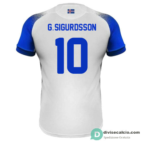 Maglia Islanda Gara Away 10#G.SIGURDSSON 2018