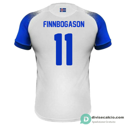 Maglia Islanda Gara Away 11#FINNBOGASON 2018