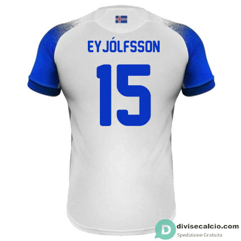 Maglia Islanda Gara Away 15#EYJOLFSSON 2018