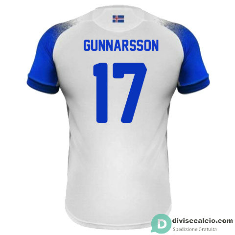 Maglia Islanda Gara Away 17#GUNNARSSON 2018