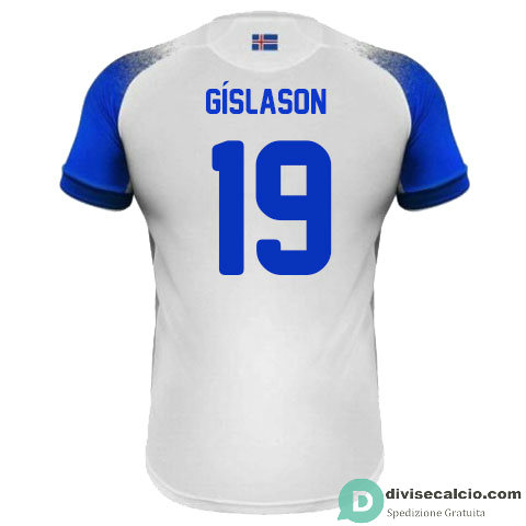 Maglia Islanda Gara Away 19#GISLASON 2018