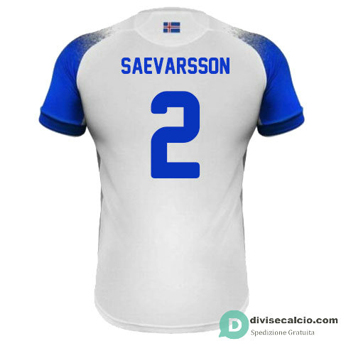 Maglia Islanda Gara Away 2#SAEVARSSON 2018