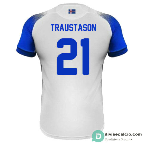 Maglia Islanda Gara Away 21#TRAUSTASON 2018