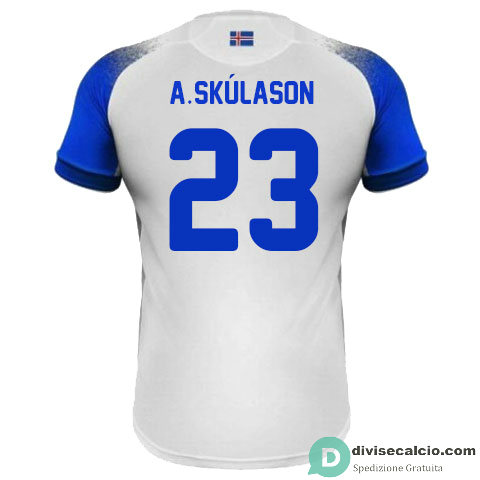 Maglia Islanda Gara Away 23#A.SKULASON 2018