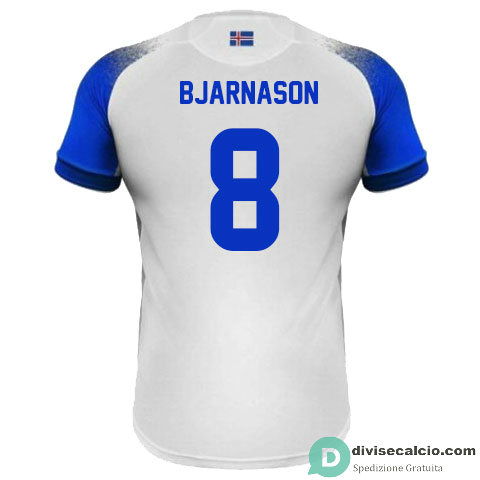 Maglia Islanda Gara Away 8#BJARNASON 2018