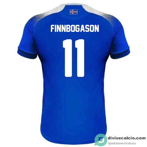 Maglia Islanda Gara Home 11#FINNBOGASON 2018