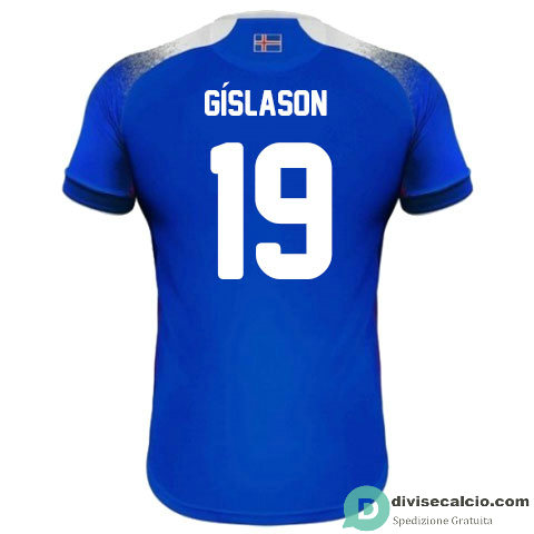 Maglia Islanda Gara Home 19#GISLASON 2018