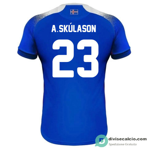 Maglia Islanda Gara Home 23#A.SKULASON 2018