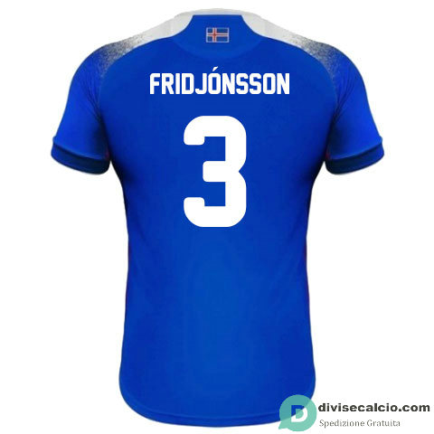 Maglia Islanda Gara Home 3#FRIDJONSSON 2018