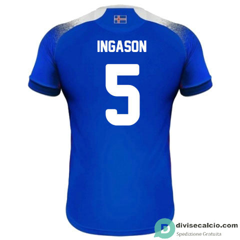 Maglia Islanda Gara Home 5#INGASON 2018