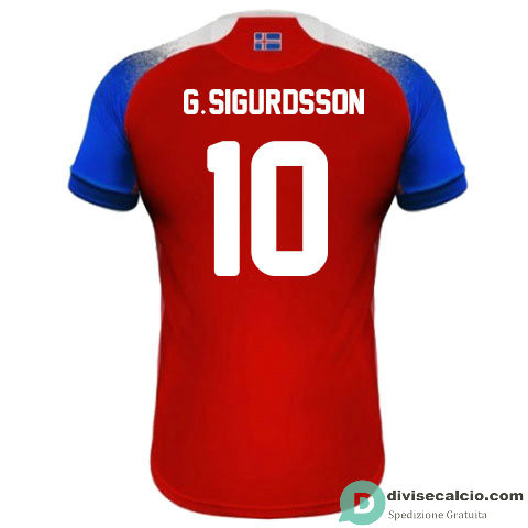 Maglia Islanda Gara Third 10#G.SIGURDSSON 2018