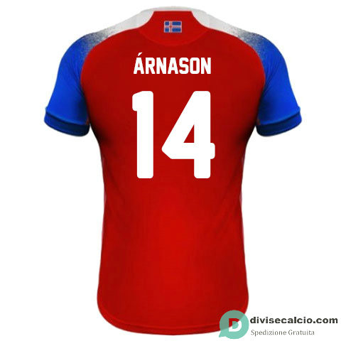 Maglia Islanda Gara Third 14#ARNASON 2018