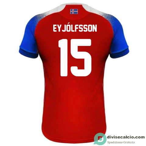 Maglia Islanda Gara Third 15#EYJOLFSSON 2018