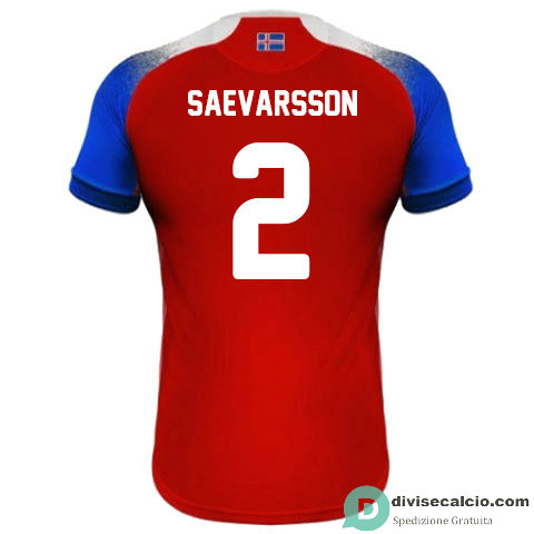 Maglia Islanda Gara Third 2#SAEVARSSON 2018